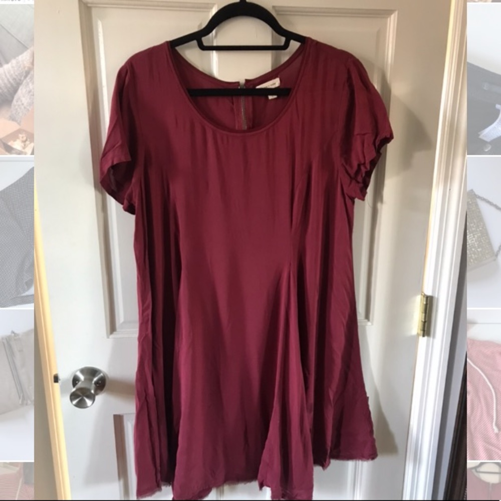Light and flowing t-shirt - maroon